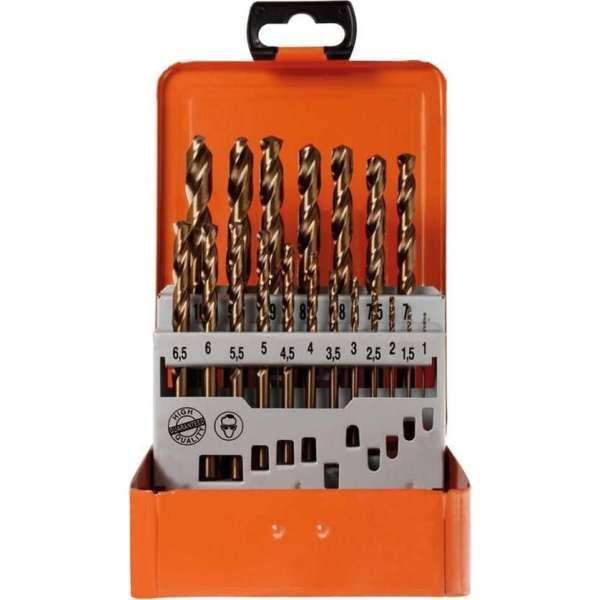 'Projahn'' HSS-Co cobalt Spiraalboren Set 1-10mm (19stuks) DIN 338 ECO