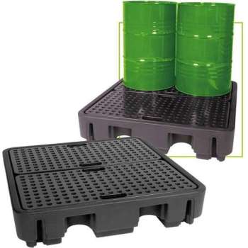 JBM Tools | Pallet met een tank - 4 verticale vatten