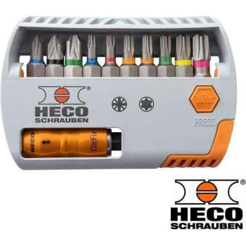 HECO Bitbox selector Pozidrive en TORX Bitjes 11 delig