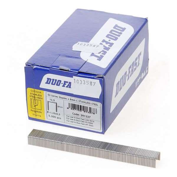 Duofast niet 50-serie 8mm beitelpunt inox A2 (5000st)