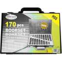 Borenset 170 delig, HSS, Boor set titanium