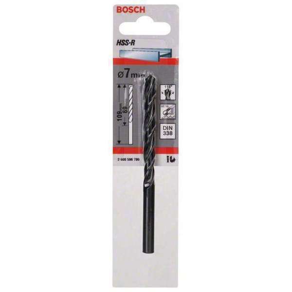 Bosch - Metaalboren HSS-R, DIN 338 7 x 69 x 109 mm