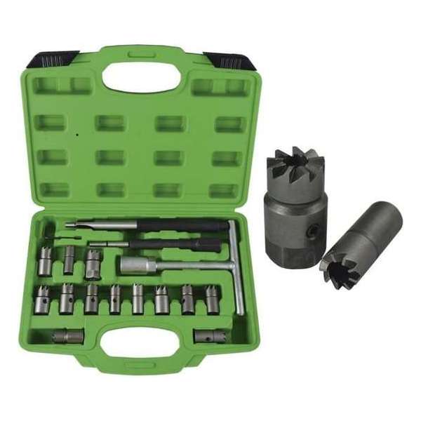 JBM Tools | Set van diesel verstuiver zitting reiniger. 17-delig