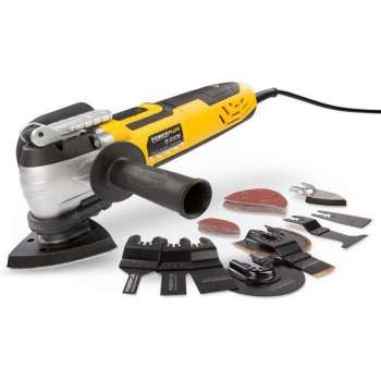 Powerplus POWX1347MC Multitool - Oscillerend - 300 W – Incl. 36 accessoires in metalen opbergdoos