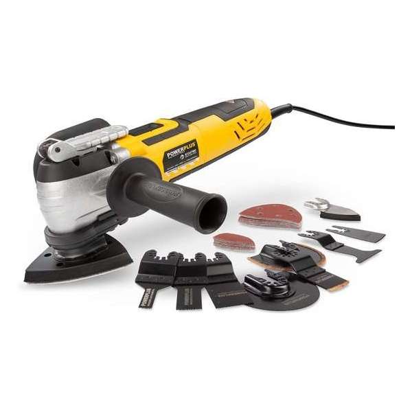 Powerplus POWX1347MC Multitool - Oscillerend - 300 W – Incl. 36 accessoires in metalen opbergdoos