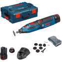 Bosch Professional GRO 10,8 V-LI Multitool - Roterend - Met 2 x 2,0 Ah Li-Ion accu's