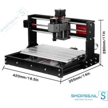 2 in 1 graveermachine met laser 5500mW | frezen | snijden | DIY | laser graveer machine | freesmachine