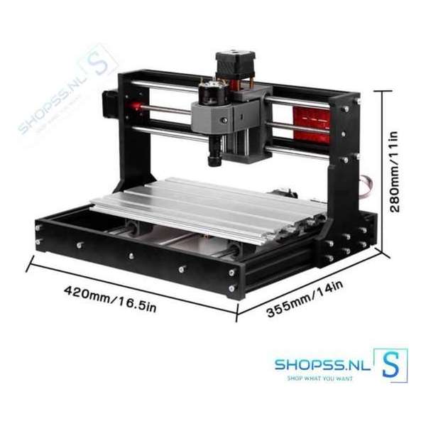 2 in 1 graveermachine met laser 5500mW | frezen | snijden | DIY | laser graveer machine | freesmachine