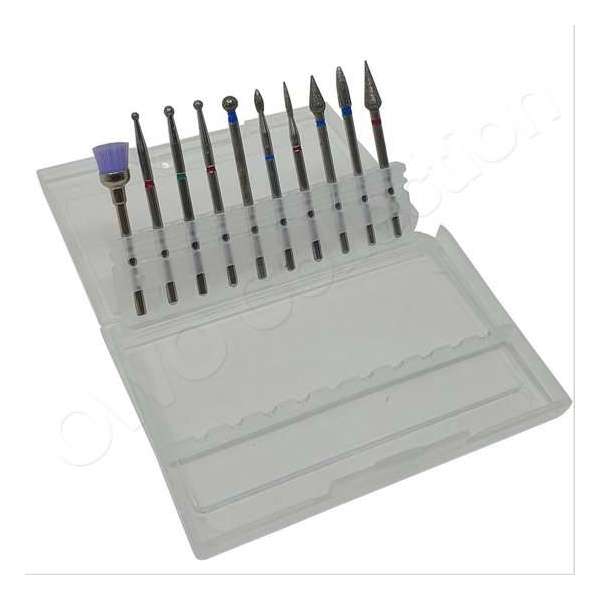 OWO dremel multitool accessoires frezenset - manicure - pedicure tool diamant vijl pollijst graveer set - 10 delig