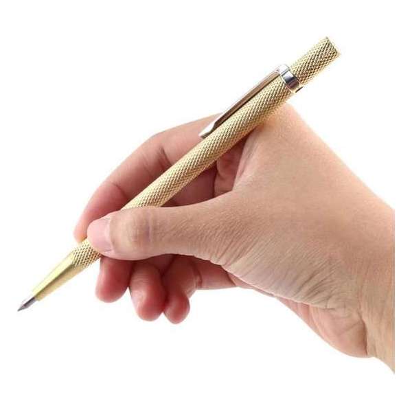 Multifunctionele Graveerpen - Gouden Graveer Pen Voor Graveren Van Metaal - Glas - Hout - Leer - Plastic