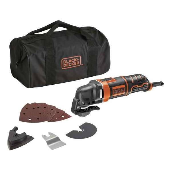 BLACK+DECKER 280W Oscillerende multitool MT280BA - incl. 10 accessoires en opbergtas