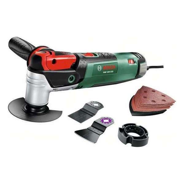 Bosch PMF 250 CES Multitool - Oscillerend - 250 Watt - Inclusief extra handgreep en koffer