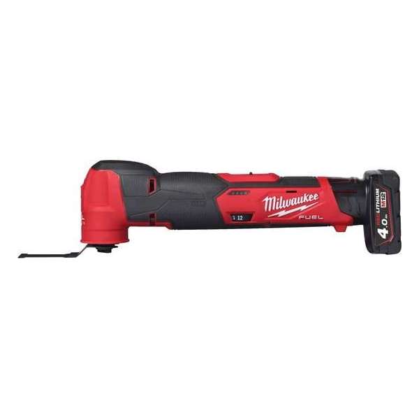 Milwaukee M12 FMT-422X 12V Li-ion accu Multitool set (1x 4.0Ah + 2.0Ah accu) in HD Box - Oscillerend