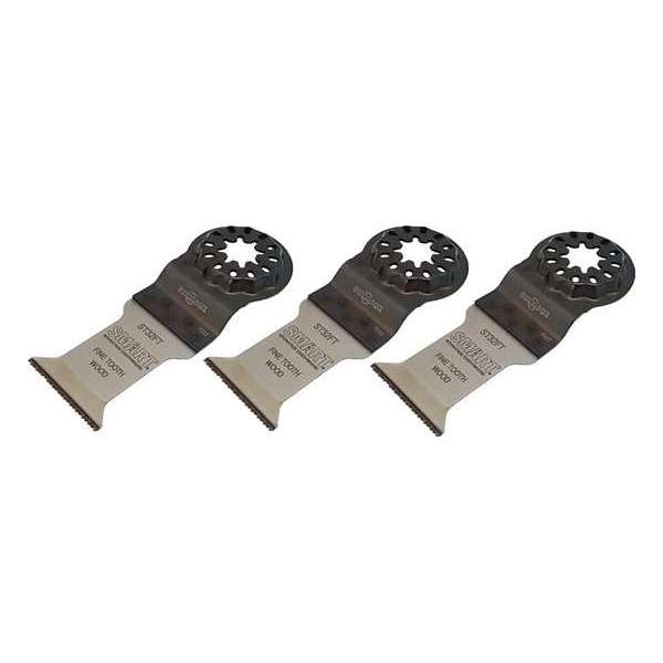 SMART Blades Starlock Multitool Zaagblad - Fijntandig - Hout/Plastic - 32x42mm - 3 stuks