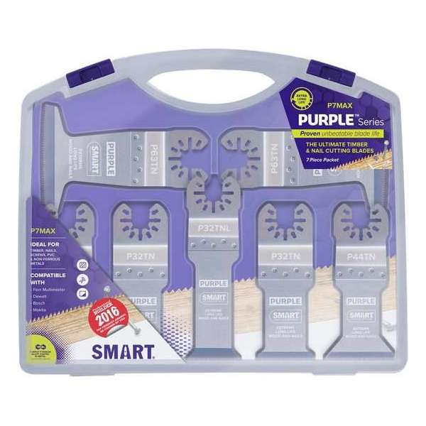 SMART Blades Purple - 7-Delige Multitool Zaagbladen Set