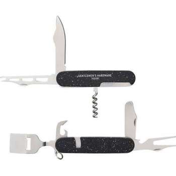 Gentlemen's Hardware Multitool Kaas & Wijn 11 Cm Rvs Zwart 2-delig