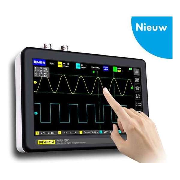 Dexters® Digitale Tablet Oscilloscoop met Touchscreen| 2 kanalen 100 MHz Bandbreedte 1GSa / s