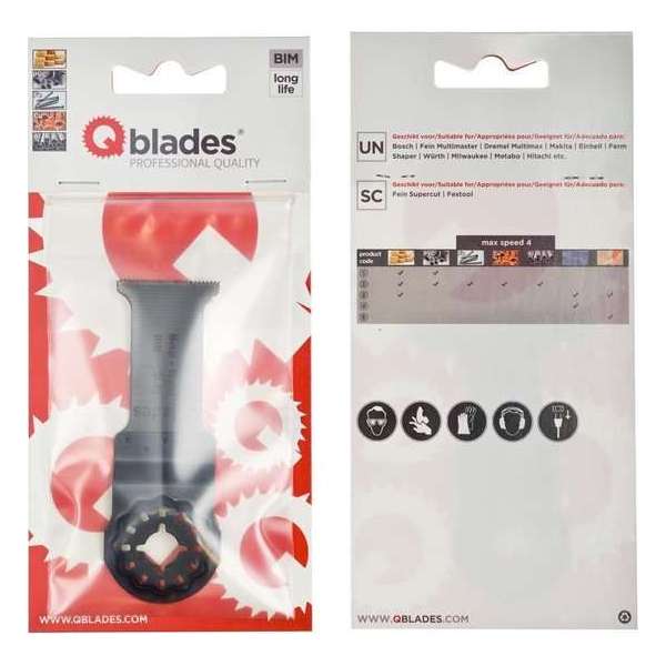 Qblades SL15 Multitoolzaagblad Bim 28X55mm Bim 10+1 stuk gratis