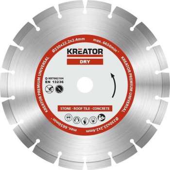 Kreator  KRT082104  Diamantschijven set – Ø230MM – universeel