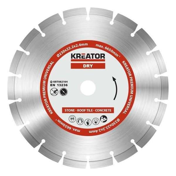 Kreator  KRT082104  Diamantschijven set – Ø230MM – universeel