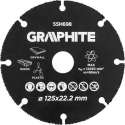 Graphite Carbide Multi Slijpschijf voor hout, kunststof, gips, ect. 125mm