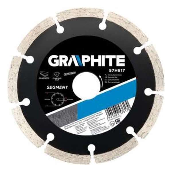 GRAPHITE Diamant Slijpschijf voor steen, beton, baksteen 115 mm