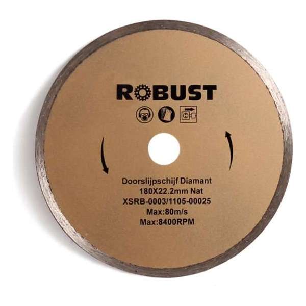 Doorslijpschijf Diamant Robust XSRB-0003 180Mm X 22,2Mm X 2,2Mm Nat