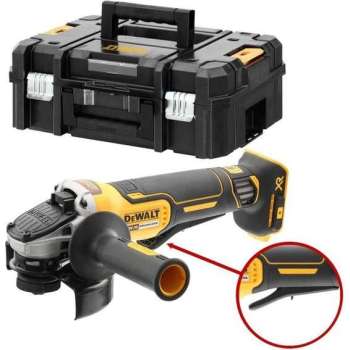 DeWalt DCG406NT 18V Li-Ion accu Haakse slijper body in TSTAK - 125mm - koolborstelloos