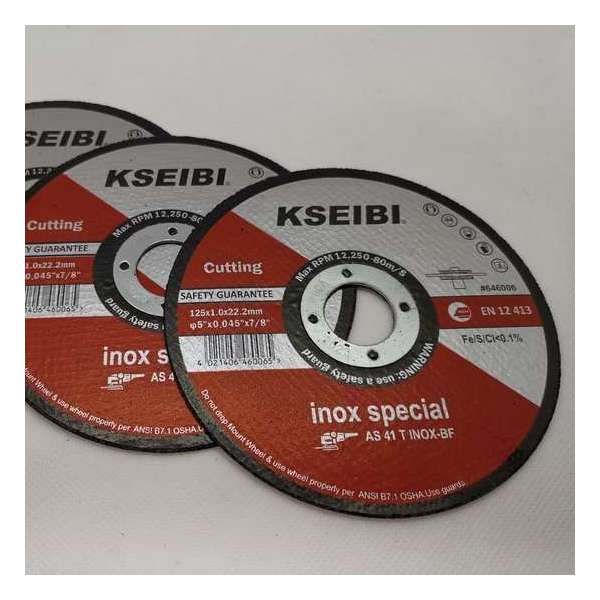 Kseibi Doorslijpschijf Inox Special 125mm (pak van 25 stuks)