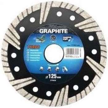 Graphite 57H626 Diamantschijf 125x22x6,0x2,6mm, Turbo, MPA EN13236