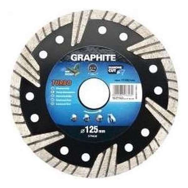 Graphite 57H626 Diamantschijf 125x22x6,0x2,6mm, Turbo, MPA EN13236