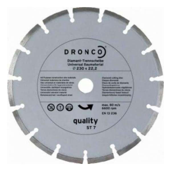 Dronco Diamantschijf 180mm universeel gesegmenteerd Quality ST7 4180485