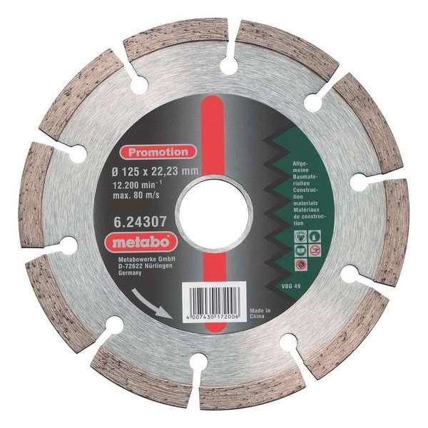 Metabo 624307000 Diamantdoorslijpschijf - 125 x 22,23mm - Beton