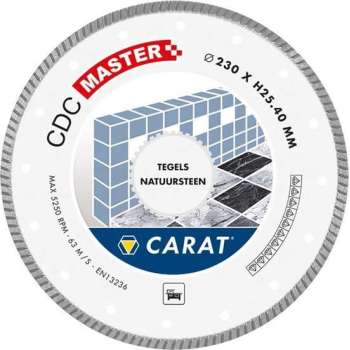 Carat CDCM350400 Diamantzaagblad voor natzagen - 350 x 25,4mm - Tegels