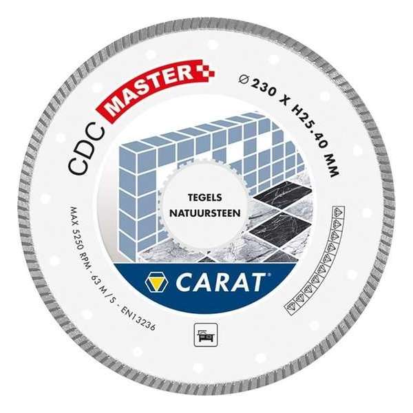 Carat CDCM350400 Diamantzaagblad voor natzagen - 350 x 25,4mm - Tegels