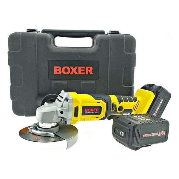 Boxer S-series Accu Haakse Slijper SR-010 24.4V - Ø125 mm - set - 2 accu's - in kunststof koffer