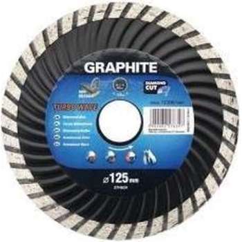 Graphite 57H638 Diamantschijf 230x22x6,0x3,1mm, Turbo Wave, MPA EN13236