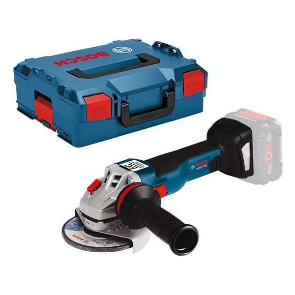 Bosch GWS 18V-10 C 18V Li-Ion accu haakse slijper body in L-Boxx - 125mm - koolborstelloos