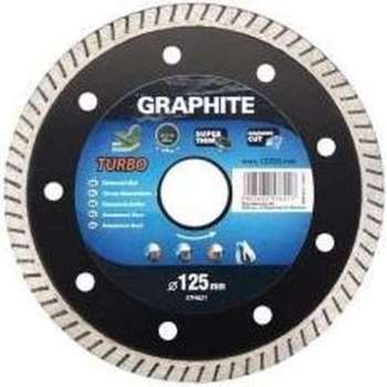 Graphite 57H620 Diamantschijf 115x22x6,0x1,3mm, Turbo Super Dun, MPA EN13236