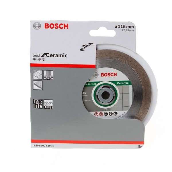 Bosch - Diamantdoorslijpschijf Best for Ceramic 115 x 22,23 x 1,8 x 10 mm