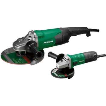 HiKOKI G23STCPZ 230mm + 125mm haaksslijpers set van 2000W + 600W