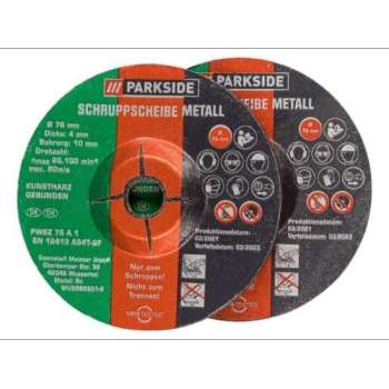 PARKSIDE® Toebehoren haakse slijper Schaafschijven, 2-delig - Voor gangbare 12V-haakse slijpers boring 10mm