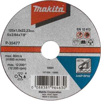 Makita B-35134 Doorslijpsch. 125x1,6mm metaal - set 10stuks