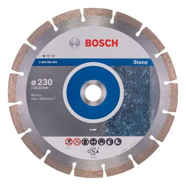 Bosch - Diamantdoorslijpschijf Standard for Stone 230 x 22,23 x 2,3 x 10 mm