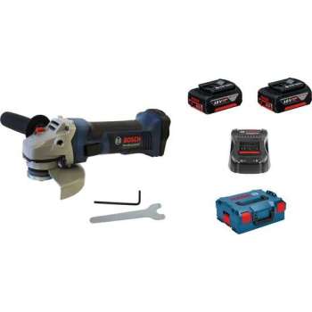 Bosch Professional GWS - 18-125 - V-LI - Haakse Slijper - Incl. 2x 5,0Ah Accu's