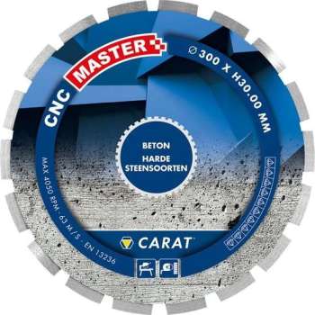 Carat CNCM300400 Diamantzaagblad voor natzagen - 300 x 25,4mm - Beton