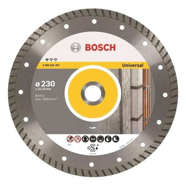 Bosch - Diamantdoorslijpschijf Standard for Universal Turbo 125 x 22,23 x 2 x 10 mm