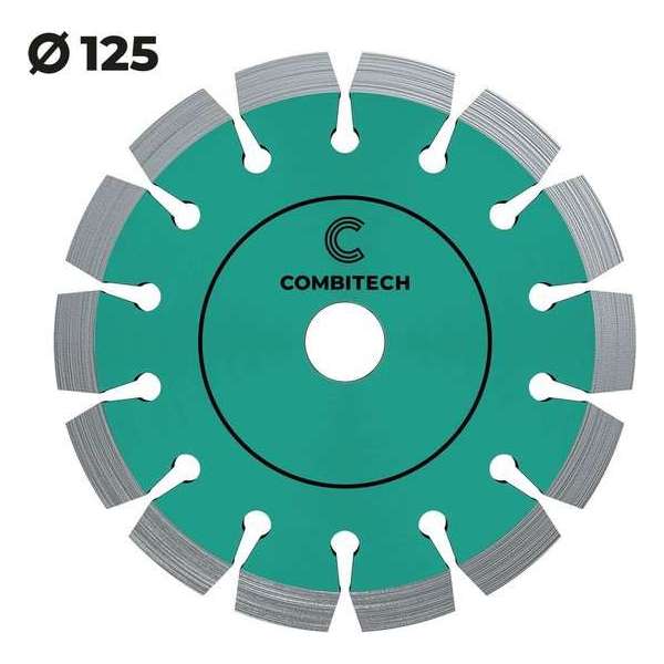 Diamantschijf universeel 125mm - Diverse steensoorten - Premium Diamantzaagblad