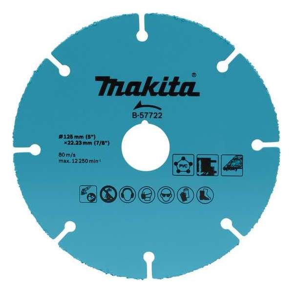 Makita B-57722 Doorslijpschijf 125X1.0 kunststof en gips