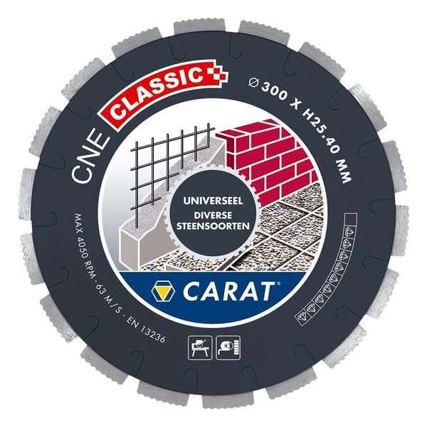 Carat CNEC350400 Diamantzaagblad voor natzagen - 350 x 25,4mm - Universeel